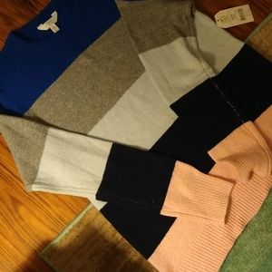 True blue sweater multicolored